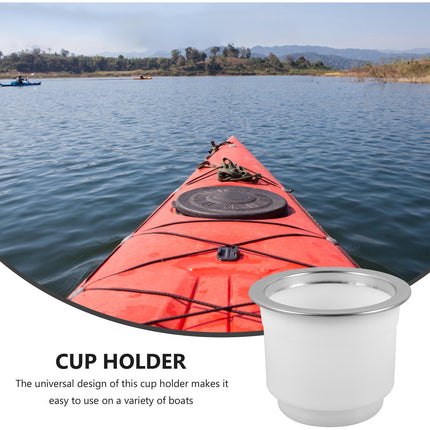 Worgeous Cup Holder Boat Yacht Practical Drinks Couches Travel White.