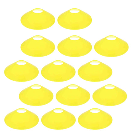 Worgeous 14 Pcs Disc Agile Soccer Cones Training Equipment Child Yellow.