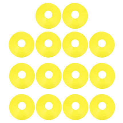 Worgeous 14 Pcs Disc Agile Soccer Cones Training Equipment Child Yellow.