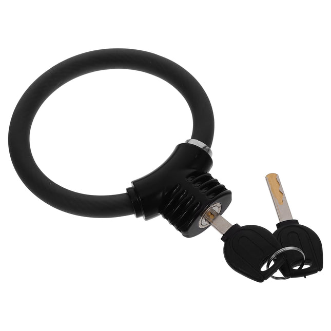 SWETRACE High-Security Bike Lock PVC Cycle Lock Black 1Set.