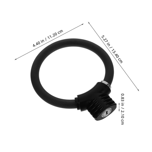 SWETRACE High-Security Bike Lock PVC Cycle Lock Black 1Set.