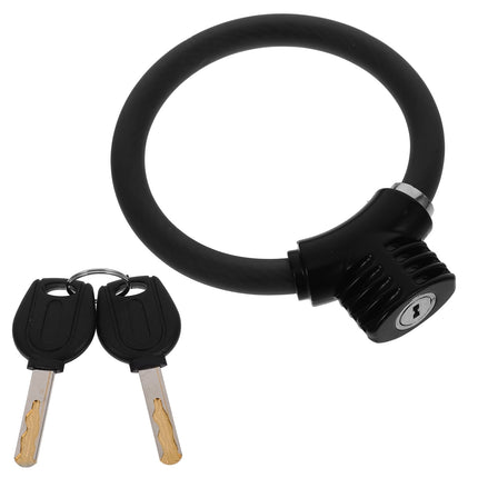 SWETRACE High-Security Bike Lock PVC Cycle Lock Black 1Set.
