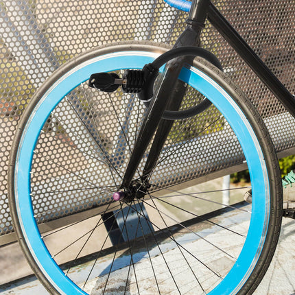 SWETRACE High-Security Bike Lock PVC Cycle Lock Black 1Set.