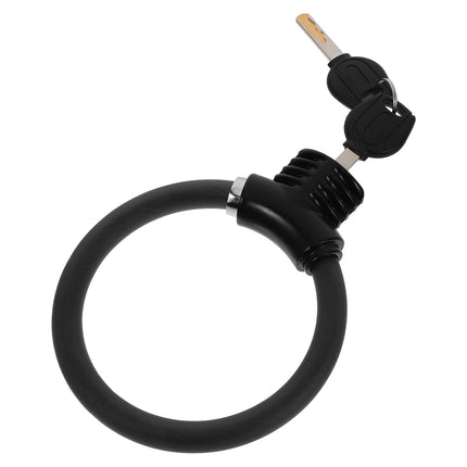 SWETRACE High-Security Bike Lock PVC Cycle Lock Black 1Set.