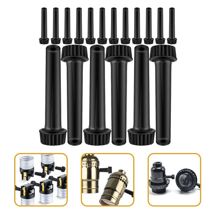 Worgeous 20pcs Lamp Knob Us Style Light On/off Knob 5cm Light Socket Knob.