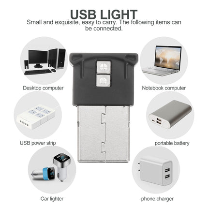 Masteelf 2Pcs Usb Atmosphere Light for Indoor Use and Ambient Lighting.