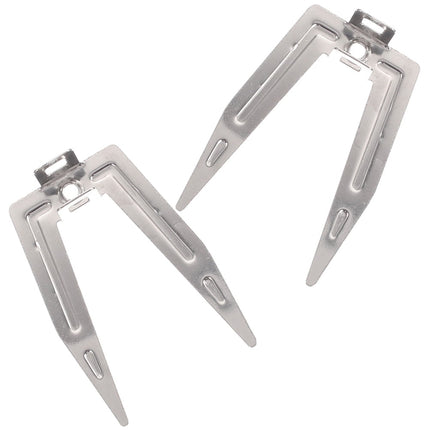 Worgeous 2 Pcs Roast Chicken String Rotisseries Fork Roasted Grilled Silver.