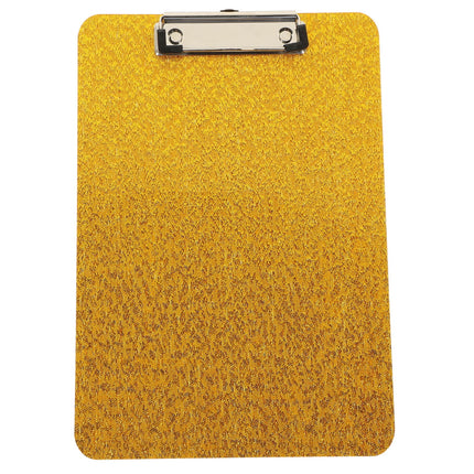 Worgeous Clipboard with Storage Small Writing Pad Student Office Golden.