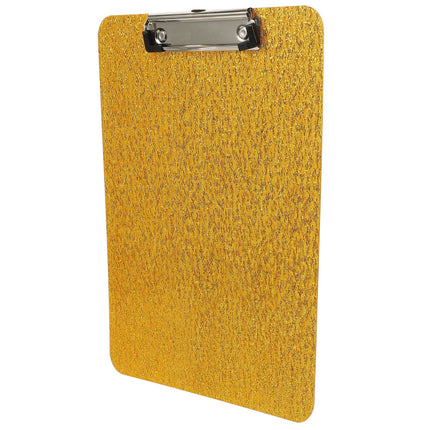 Worgeous Clipboard with Storage Small Writing Pad Student Office Golden.