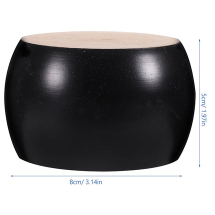 SWETRACE Furniture Feet Wood Round Bun Shape for Wooden Furniture Legs 6Pcs.