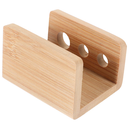 SWETRACE Tooth Brush Organizer Toothbrush Holder Khaki Bamboo 1Set.