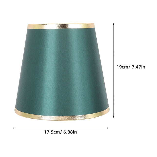 Worgeous Green Fabric Drum Lamp Shade for Table Lamps and Chandelier Perfect for Home Decoration 12 in.
