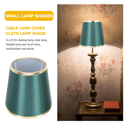 Worgeous Green Fabric Drum Lamp Shade for Table Lamps and Chandelier Perfect for Home Decoration 12 in.