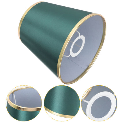 Worgeous Green Fabric Drum Lamp Shade for Table Lamps and Chandelier Perfect for Home Decoration 12 in.