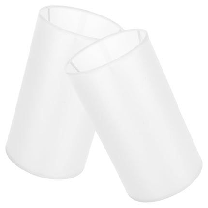 SWETRACE Lamp Shade for Cylinder Lamp White Linen 2Pcs 9.8x5.5x5.5in.