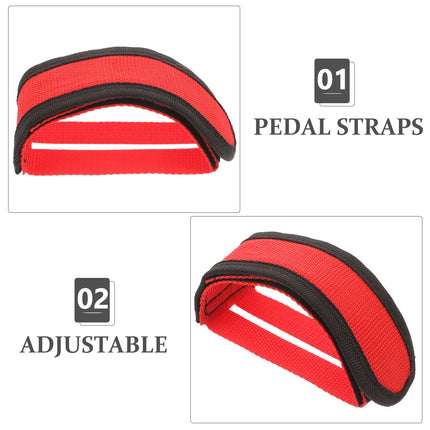 SWETRACE Adjustable Bike Pedals Straps for Cycling Foot Type 2Pcs.