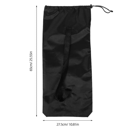 Worgeous Skateboard Backpack Bag for Outdoor Waterproof Black.