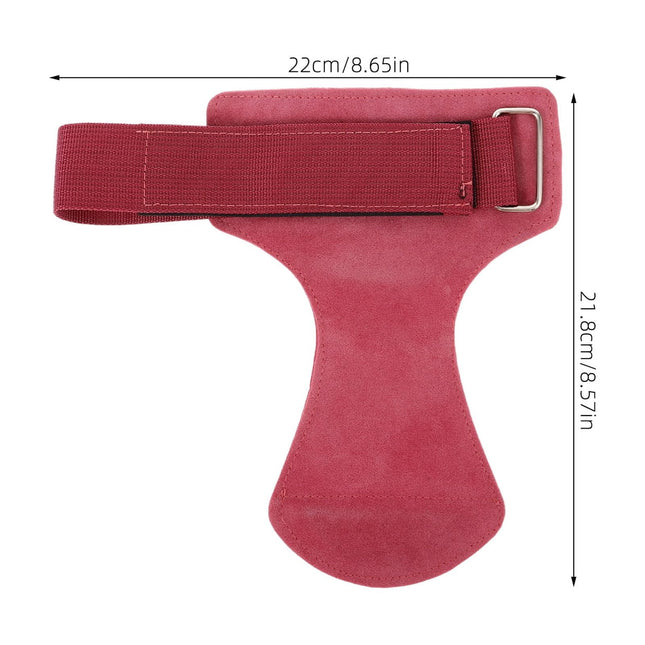 SWETRACE Gym Equipment Wrist Wraps Grip Enhancement Rosy 1Set PU 8.7x8.6x0.4in.
