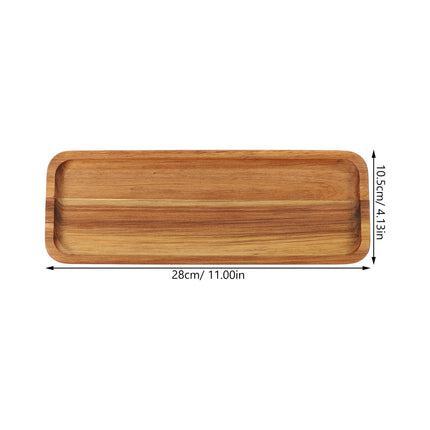 SWETRACE Food Serving Trays Wood Light Brown 1Pack.