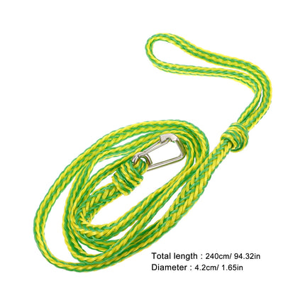 Worgeous Boat Ropes for Docking with Mooring Hooks on Both Ends Green.