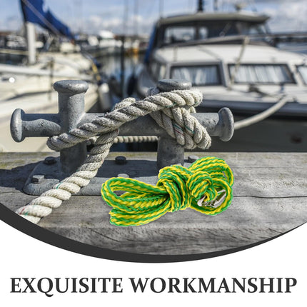 Worgeous Boat Ropes for Docking with Mooring Hooks on Both Ends Green.