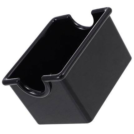 Masteelf Black Acrylic Sugar Packet Organizer for Coffee Bar and Tea Bags Storage 9.5 x 5.5 x 5 Inches.