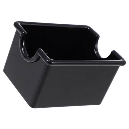 Masteelf Black Acrylic Sugar Packet Organizer for Coffee Bar and Tea Bags Storage 9.5 x 5.5 x 5 Inches.
