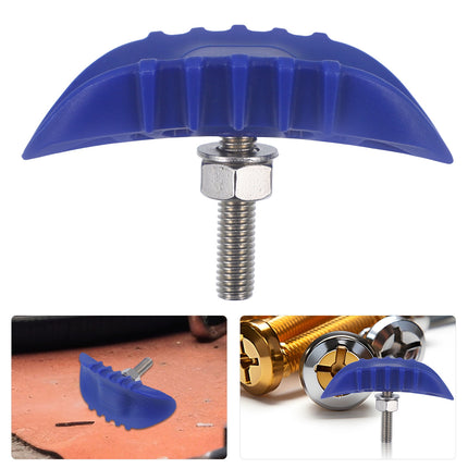 SWETRACE Motorcycle Wheel Locks Anti Theft Rim Lock Blue 1Set 1.85 Inch Plastic.
