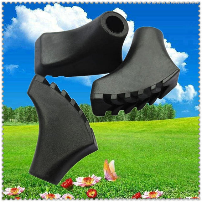 SWETRACE Trekking Pole Foot Cover Walking Pole Tips Black 10PCS 2.2x0.7in.