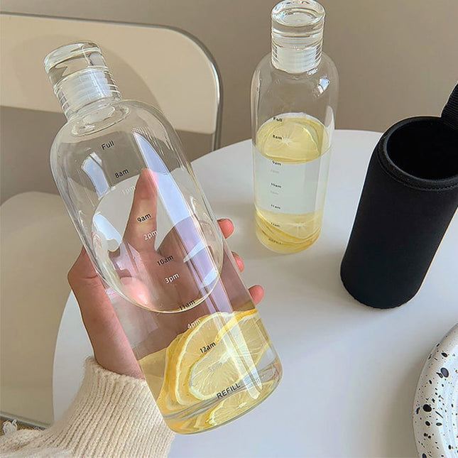 SWETRACE 1Set Water Bottle Transparent Portable and Anti-leakage for Home and Office Use 500Ml.