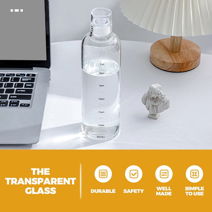 SWETRACE 1Set Water Bottle Transparent Portable and Anti-leakage for Home and Office Use 500Ml.