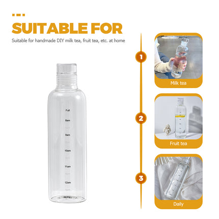SWETRACE 1Set Water Bottle Transparent Portable and Anti-leakage for Home and Office Use 500Ml.