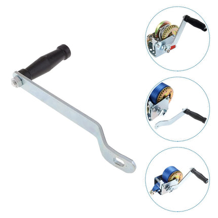 SWETRACE Sturdy and Durable Boat Winch Handle 1Pack with Zinc Plated and Black.