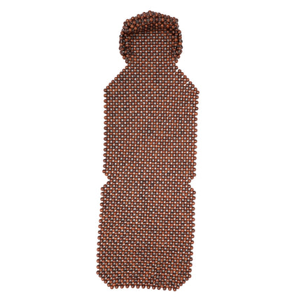 SWETRACE Car Seat Pads Wooden Beads Seat Cushion Breathable Coffee 1 Pc 53.45 x 17.68 x 0.79 inch.