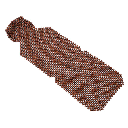 SWETRACE Car Seat Pads Wooden Beads Seat Cushion Breathable Coffee 1 Pc 53.45 x 17.68 x 0.79 inch.