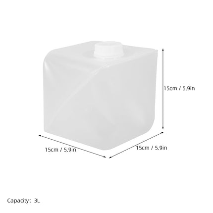SWETRACE Collapsible Water Container with Lid Large Capacity Portable Transparent Plastic for Outdoor Use Camping and Hiking 5L.