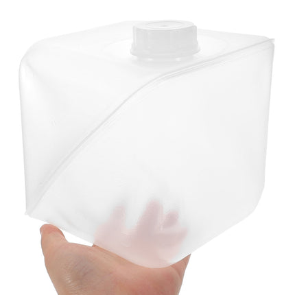 SWETRACE Collapsible Water Container with Lid Large Capacity Portable Transparent Plastic for Outdoor Use Camping and Hiking 5L.
