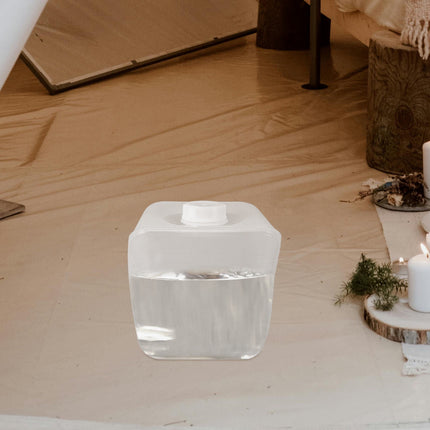 SWETRACE Collapsible Water Container with Lid Large Capacity Portable Transparent Plastic for Outdoor Use Camping and Hiking 5L.