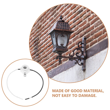 SWETRACE 1Set Ceramic Light Socket Multi Color for Residential Use Lamp Socket 11.8X1.6X0.9In.