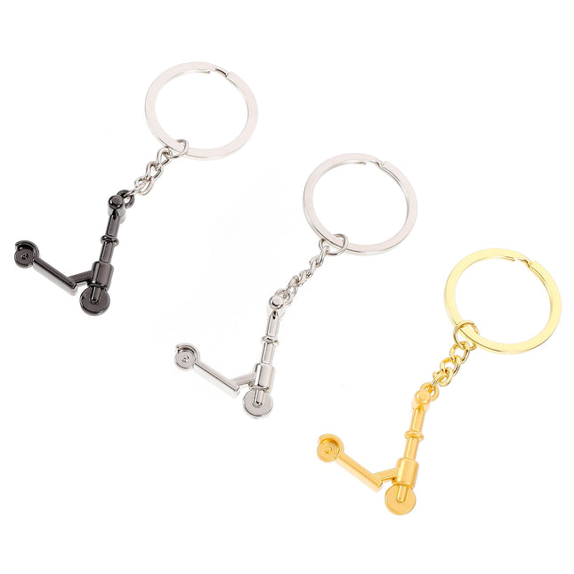 SWETRACE Mini Scooter Shaped Keychains 3Pcs Zinc Alloy Handbag Purse Car Decorations Christmas New Year.