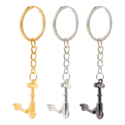 SWETRACE Mini Scooter Shaped Keychains 3Pcs Zinc Alloy Handbag Purse Car Decorations Christmas New Year.