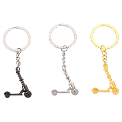 SWETRACE Mini Scooter Shaped Keychains 3Pcs Zinc Alloy Handbag Purse Car Decorations Christmas New Year.