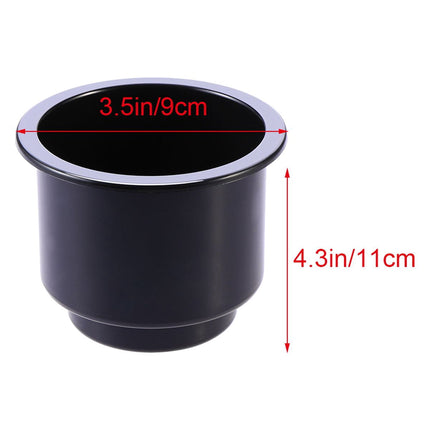 SWETRACE 1Pack Black Hard Plastic Cup Drink Holder for Car and Marine Boat 1Pack.