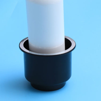 SWETRACE 1Pack Black Hard Plastic Cup Drink Holder for Car and Marine Boat 1Pack.