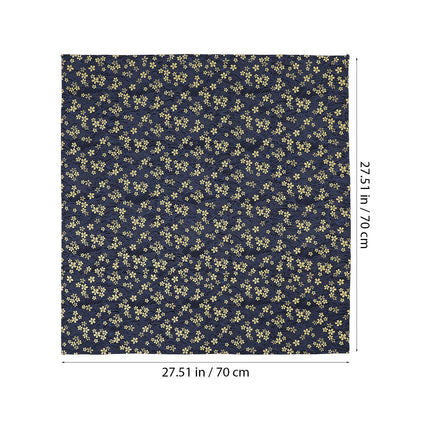 SWETRACE Square Japanese Style Wrapping Cloth Blue 1Pack 27.6x27.6in.