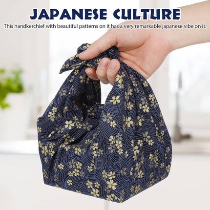 SWETRACE Square Japanese Style Wrapping Cloth Blue 1Pack 27.6x27.6in.