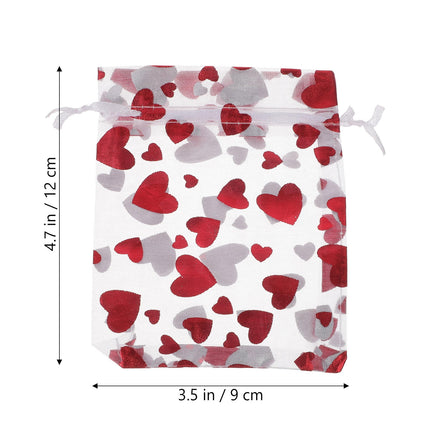 SWETRACE 25Pcs Small Goodie Bags for Valentine's Day and Wedding Treats.