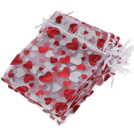 SWETRACE 25Pcs Small Goodie Bags for Valentine's Day and Wedding Treats.