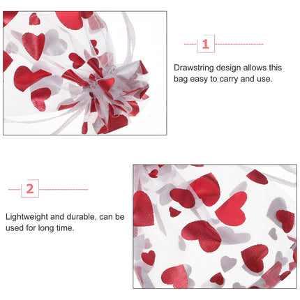 SWETRACE 25Pcs Small Goodie Bags for Valentine's Day and Wedding Treats.