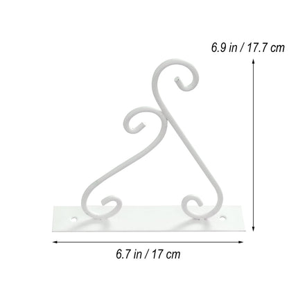 SWETRACE Outdoor Hanging Bracket Flower Basket Hanging Hook Iron 1 Piece.